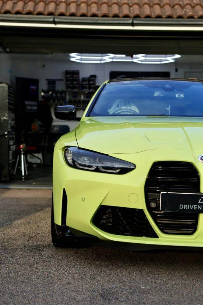 BMW M4 Competition front end PPF enhancement polish plus 7 year ceramic coating