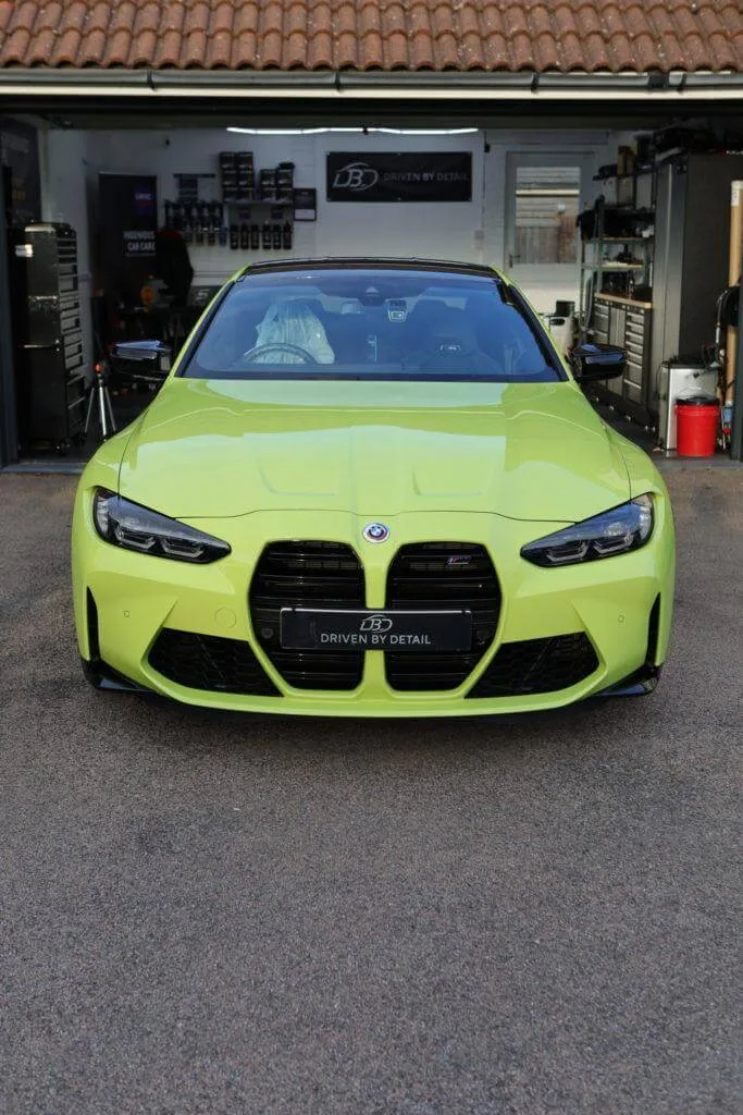 BMW M4 Competition front end PPF enhancement polish plus 7 year ceramic coating