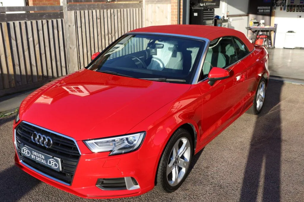 Audi Stage 1 machine polish 7 year ceramic plus convertible roof deep clean and protection